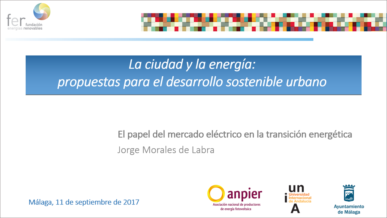 Curso 2017: «Ciudad y Energía»: Jorge Morales de Labra