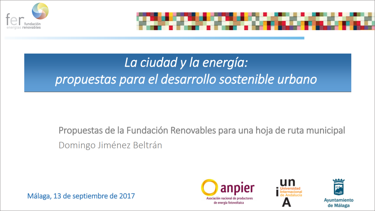 Curso 2017 «Ciudad y Energía»: Domingo Jiménez Beltrán