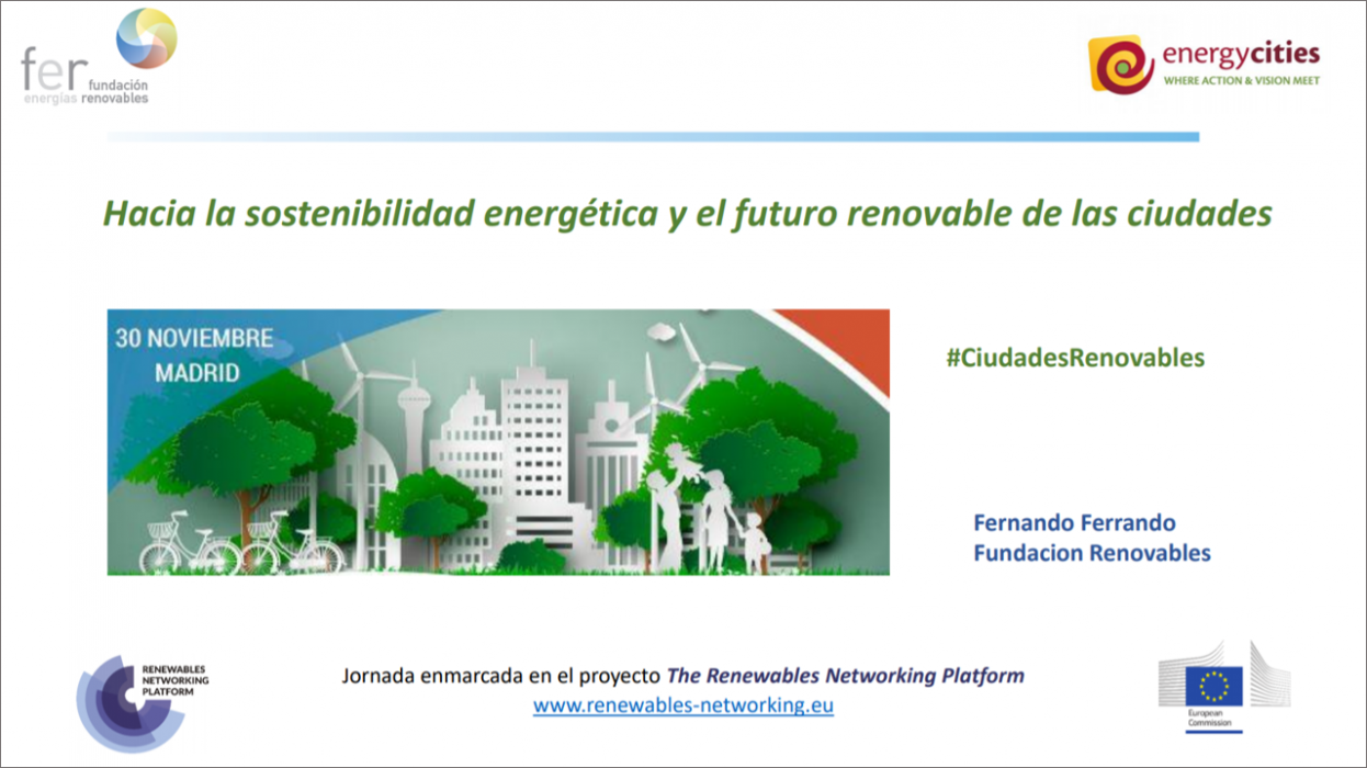 «Hacia la sostenibilidad energética y el futuro renovable de las ciudades» – Fernando Ferrando