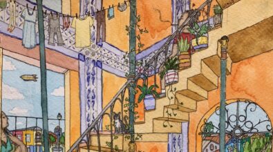 Ejemplo ilustración de estética solarkpunk —Ilustración de Gonzalo Gómez
